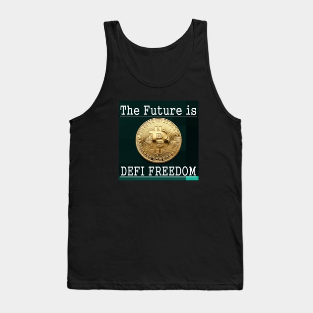 Bitcoin Gold Cryptocurrency Digital Assets Tank Top by PlanetMonkey